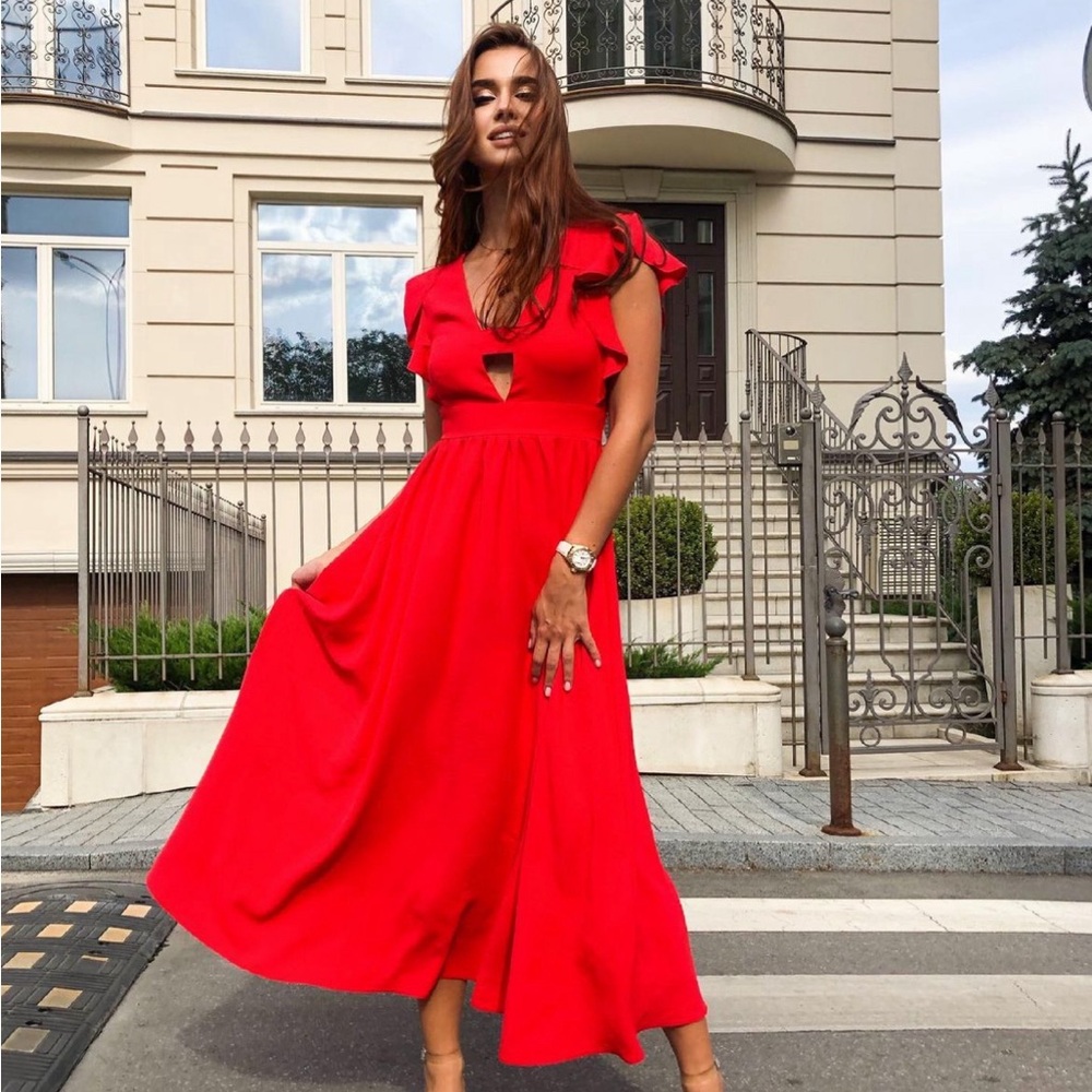 Red dress